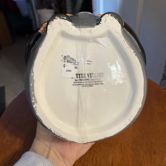 Transpac Little Village Vampire Bat Cookie Canister ~Shelly Comiskey ~ NWOT - Picture 5 of 6